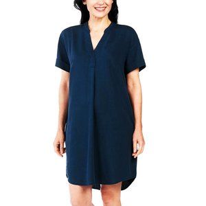 Velvet Heart Overdye Indigo Tencel Shirt Dress
